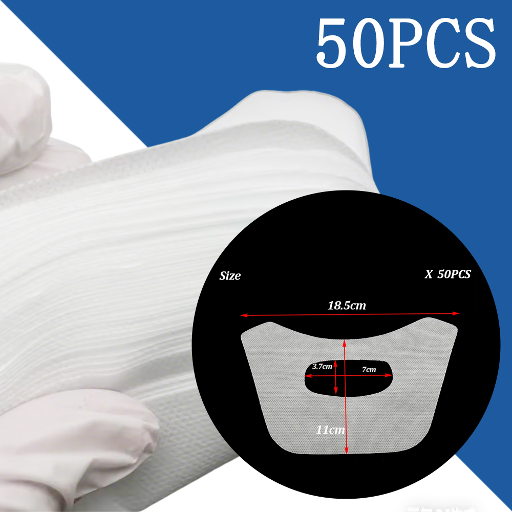 Teeth Whitening Mask - 50 個歯のホワイトニングフェイスガーゼ歯科口腔綿布タオル歯科フェイスマスク口マスク歯科布唾液パッド