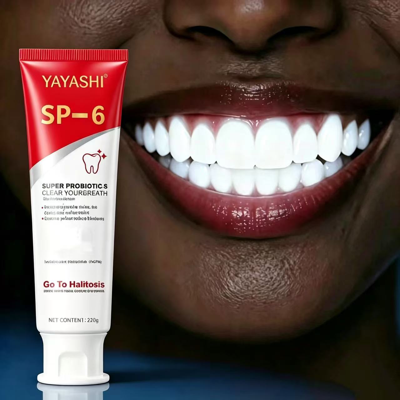 Teeth Whitening Best - SP-6プロバイオティクス歯磨き粉 ブライトニングミント フレッシュブレス ディープクリーニング 歯垢除去 口腔衛生