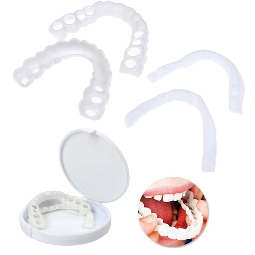 Teeth Whitening Mask - 4-6 ペア上顎 & 下顎入れ歯入れ歯歯入れ歯ケア快適な歯を保護男性と女性のための完璧な入れ歯