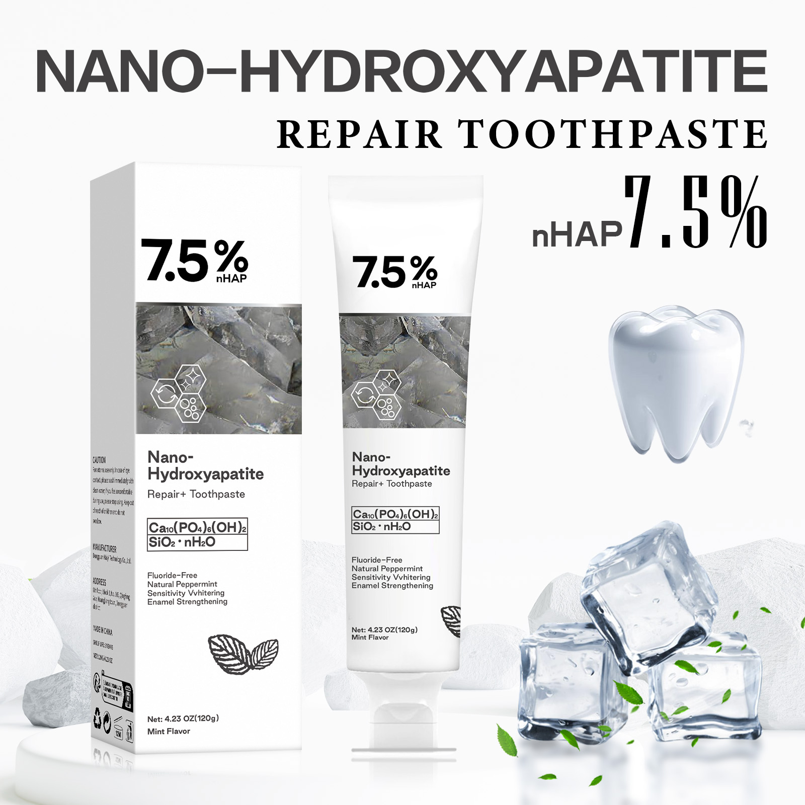 Teeth Whitening Best - ナノハイドロキシアパタイト歯磨き粉、コーヒー・紅茶の染み抜き、口臭改善、虫歯予防、歯のホワイトニング歯磨き粉製品
