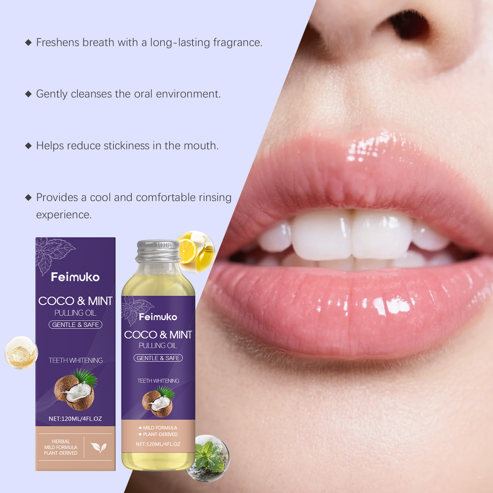 ココナッツオイル ペパーミント プーリングオイル マウスウォ - Teeth Whitening With Coconut Oil のレビューと価格