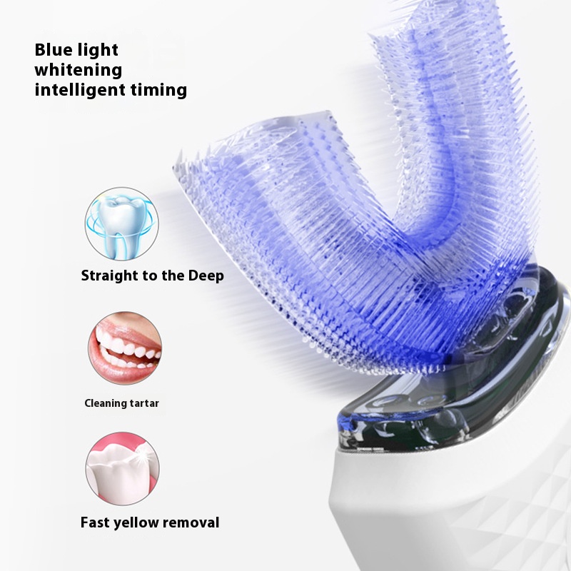 大人用電動U字型歯ブラシ - 柔らかい毛の歯のホワイトニング - Teeth Whitening Session のレビューと価格