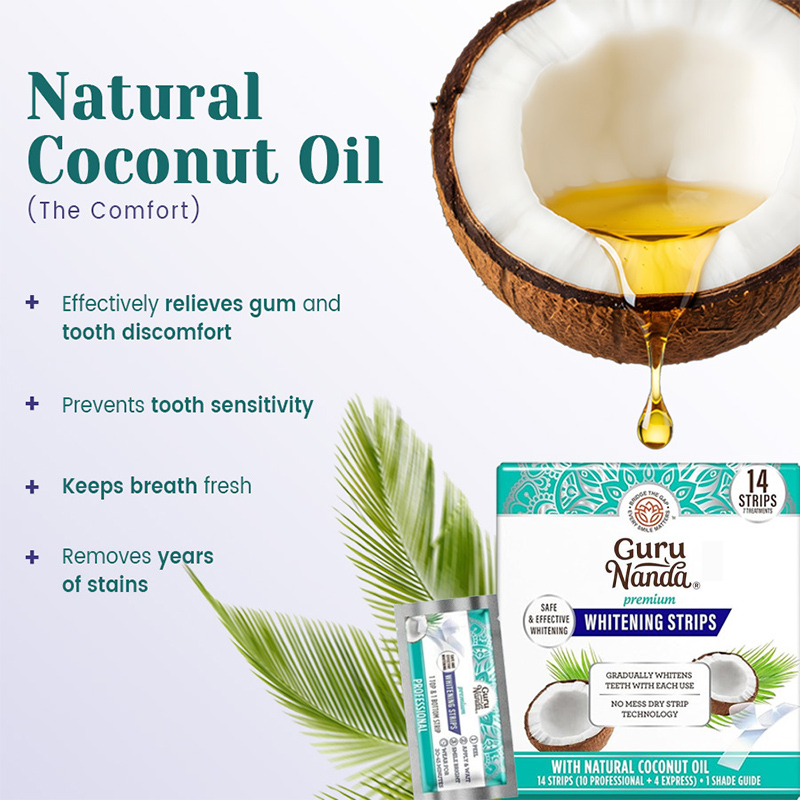 14 個/箱ココナッツオイル歯ホワイトストリップ、煙コーヒー - Teeth Whitening With Coconut Oil のレビューと価格