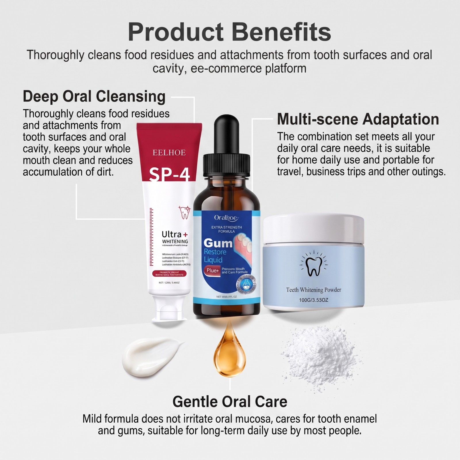 オーラルケアコンボセット ホワイトニング歯磨き粉 マウスウォ - Teeth Whitening Session のレビューと価格