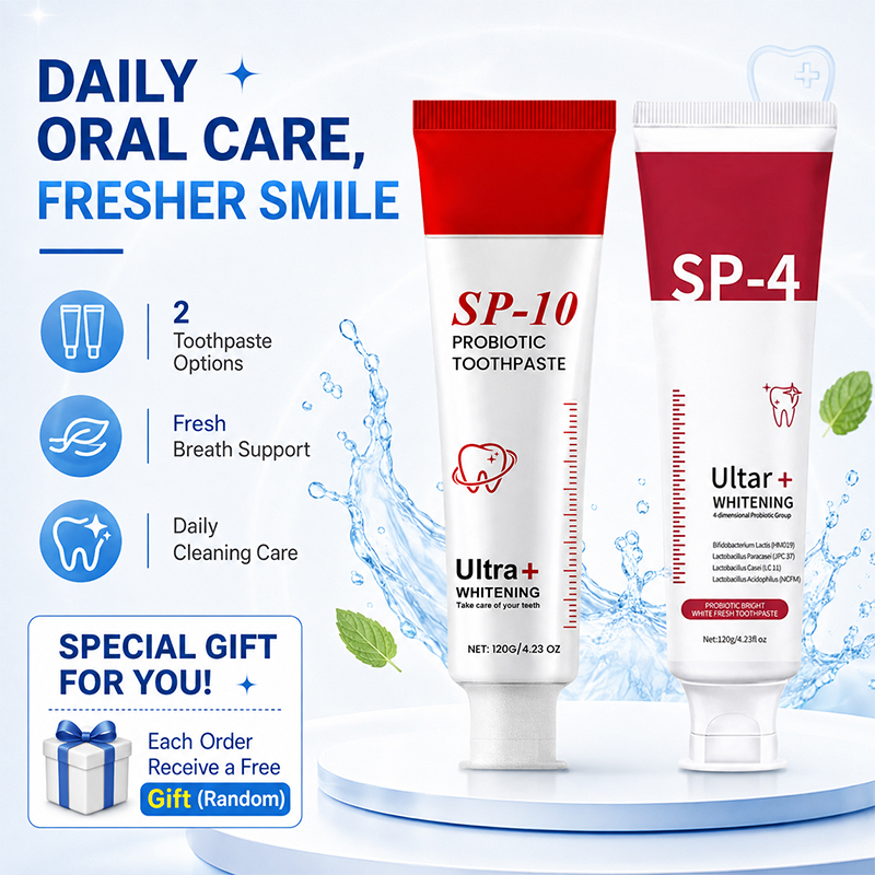 SP-10とSP-4プロバイオティクスホワイトニング歯磨き粉 - Teeth Whitening Enzymes のレビューと価格