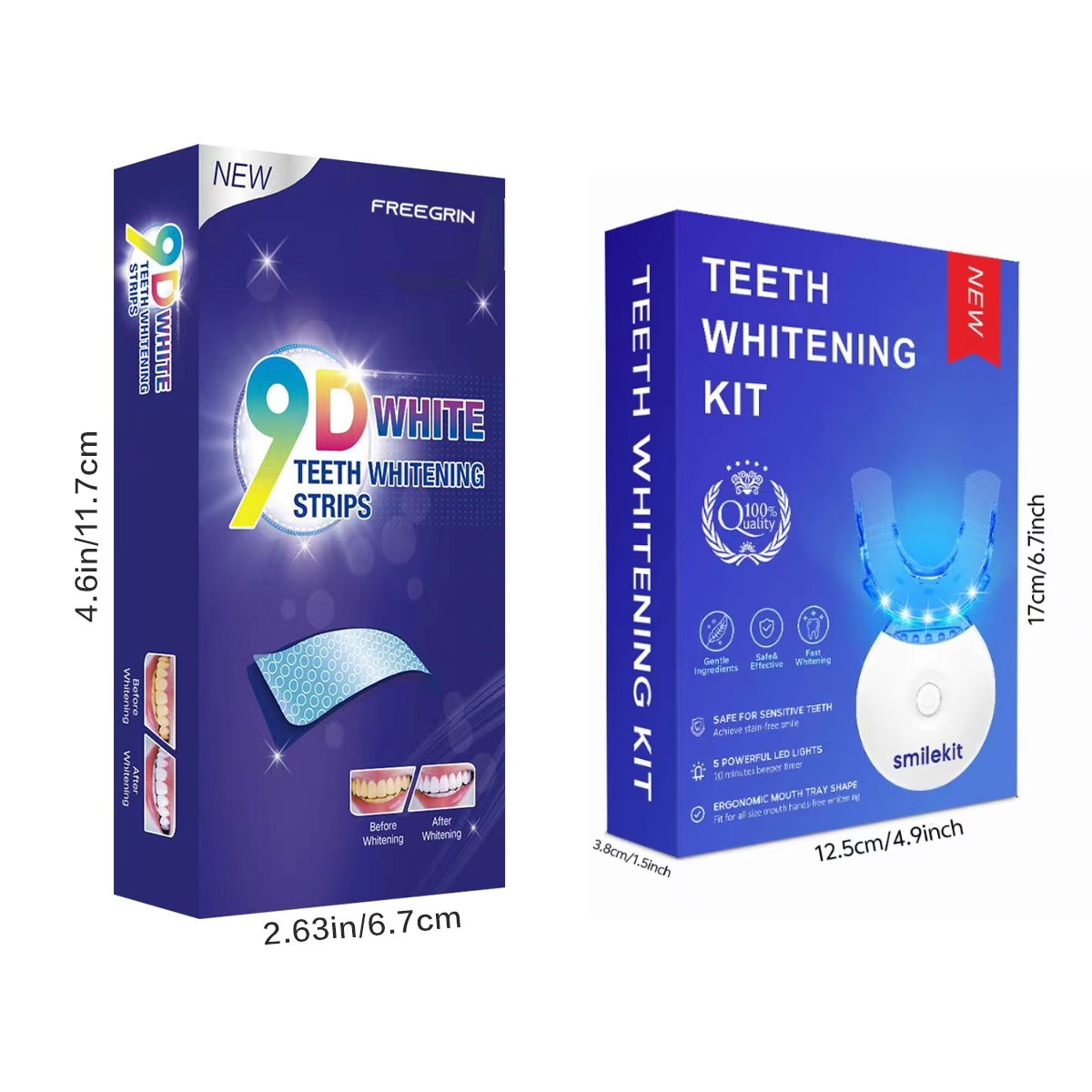 歯のホワイトニングキット - 5X LEDライト歯のホワイト - Teeth Whitening Session のレビューと価格
