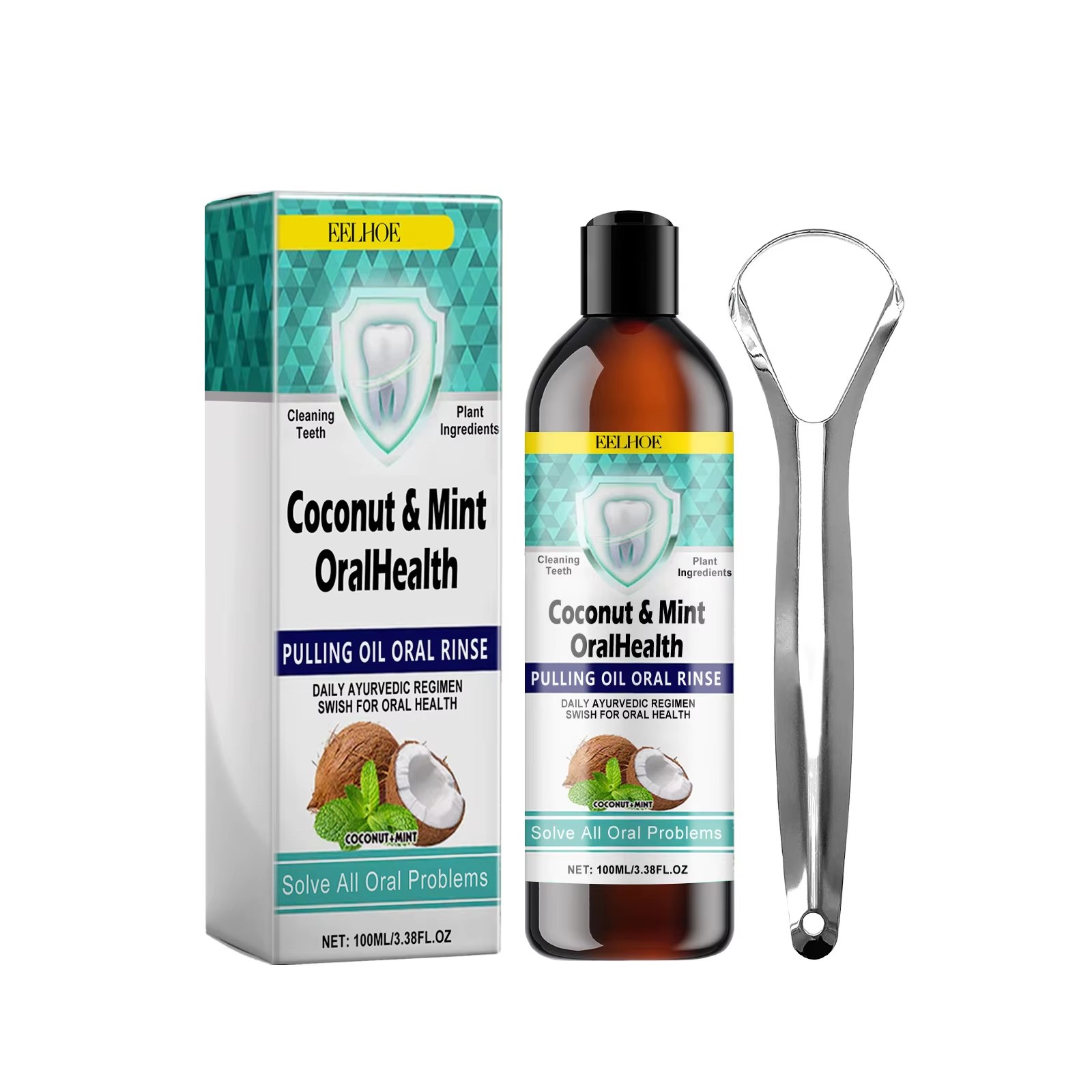 EELHOE ミントココナッツオイルプルうがい薬歯のクリーニ - Teeth Whitening With Coconut Oil のレビューと価格