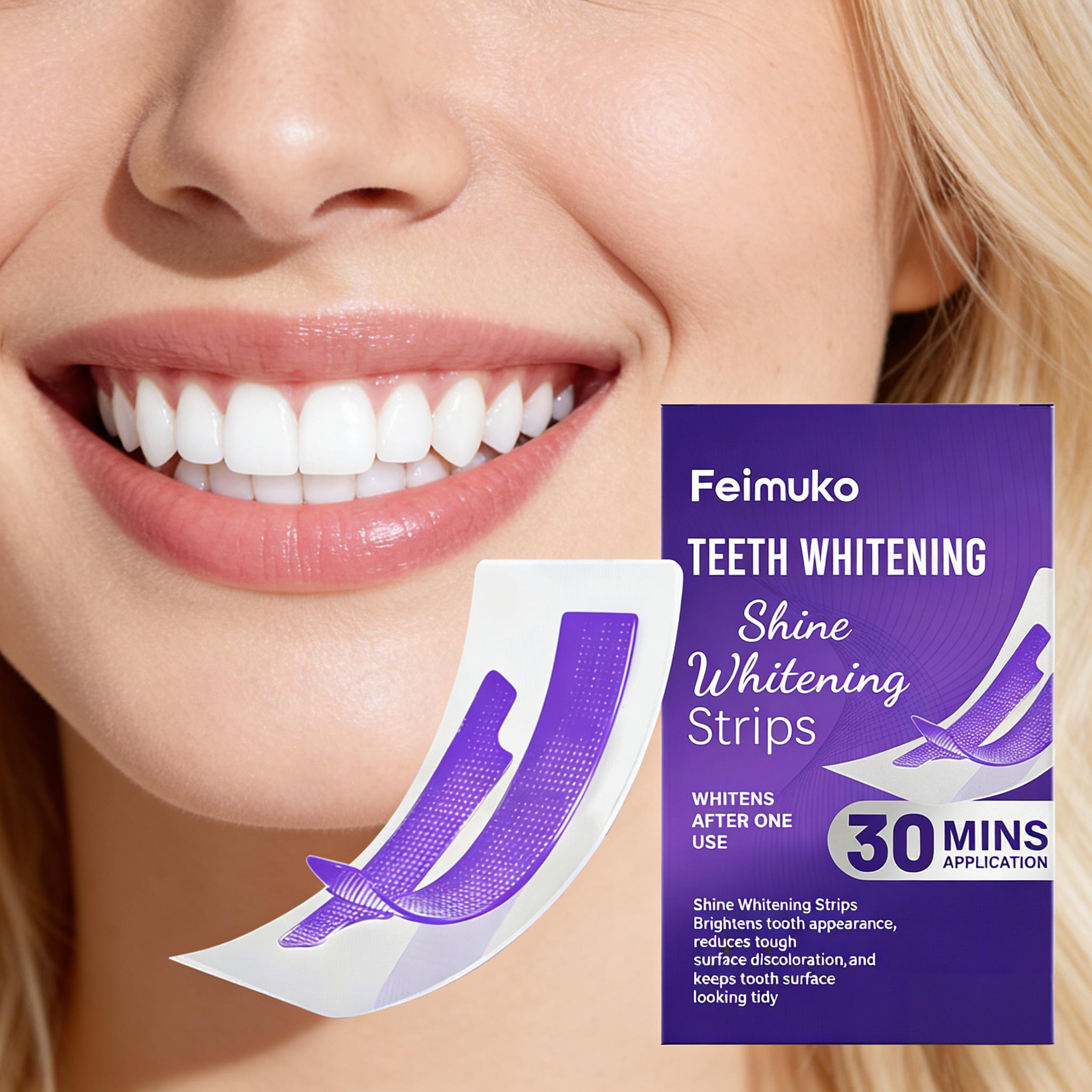 歯のホワイトニングストリップ、知覚過敏を軽減、エナメル質の汚 - Teeth Whitening Session のレビューと価格