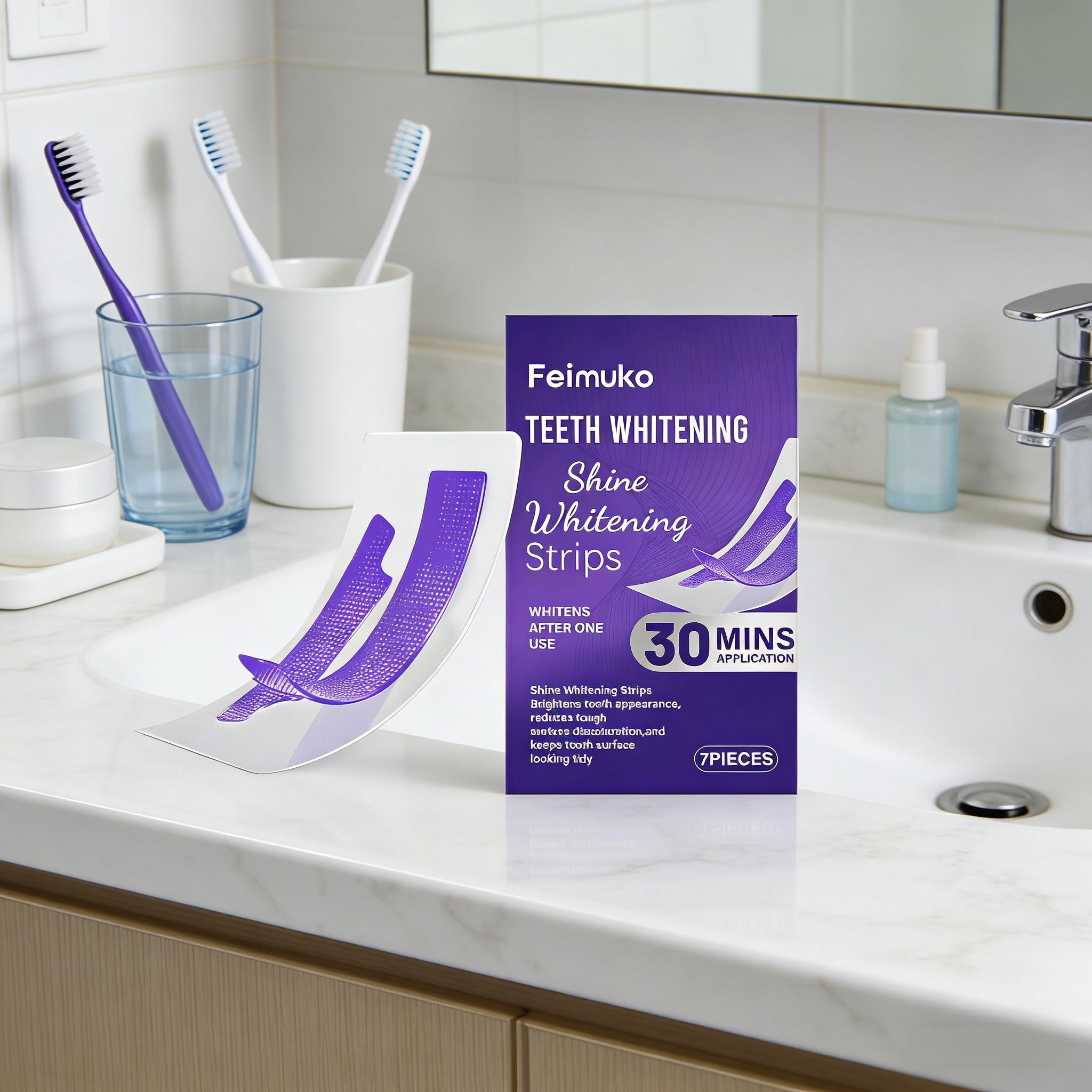 歯のホワイトニングストリップ、知覚過敏を軽減、エナメル質の汚 - Teeth Whitening Session のレビューと価格