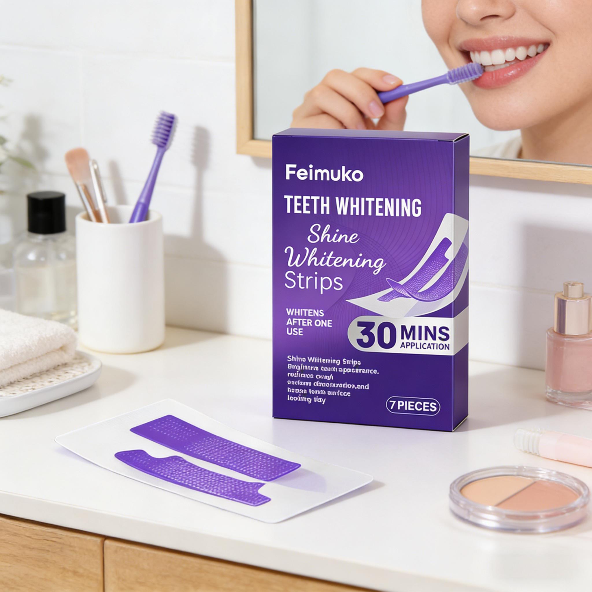 歯のホワイトニングストリップ、知覚過敏を軽減、エナメル質の汚 - Teeth Whitening Session のレビューと価格