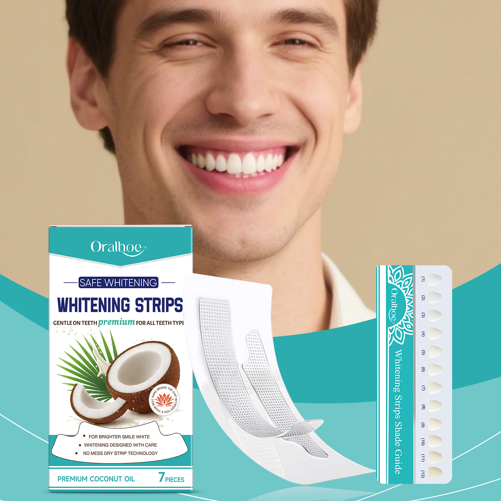 ココナッツオイル歯のホワイトニングストリップ 7 パック 優 - Teeth Whitening With Coconut Oil のレビューと価格