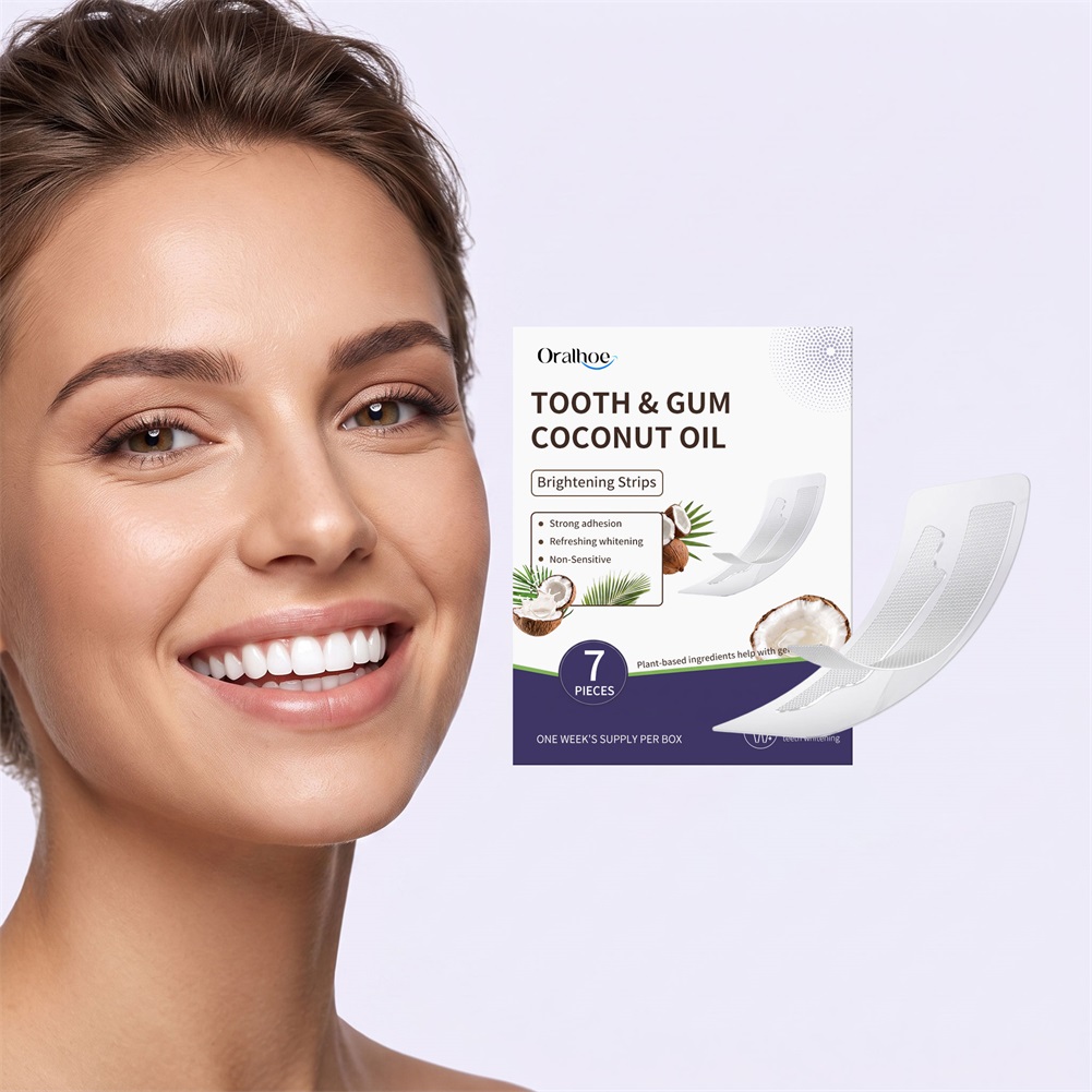 7枚入り歯茎用ココナッツオイルブライトニングストリップ 7日 - Teeth Whitening With Coconut Oil のレビューと価格