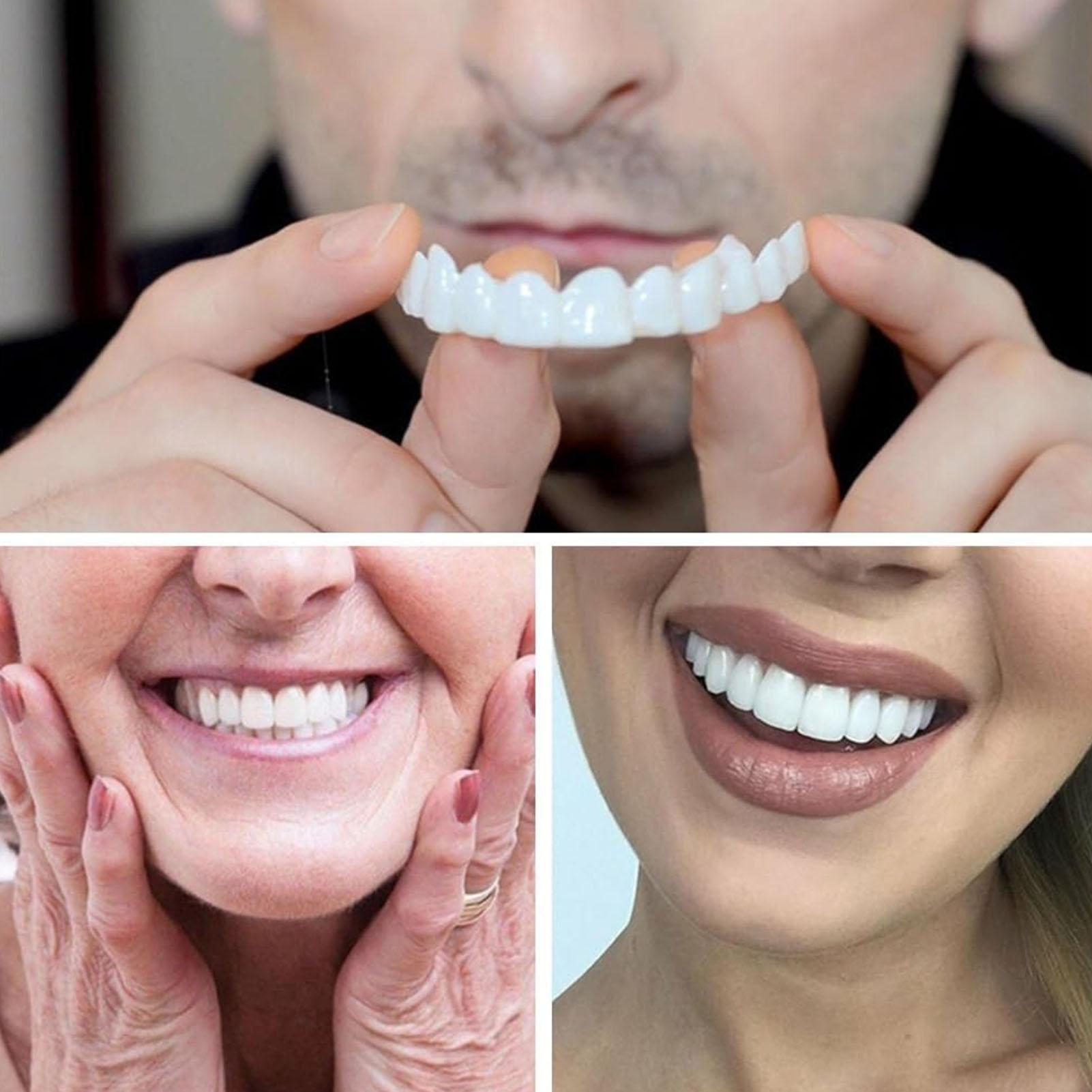 2 個男性女性一時的な歯ベニア上部下部ベニア歯一時的な笑顔改 - Teeth Whitening Mask のレビューと価格